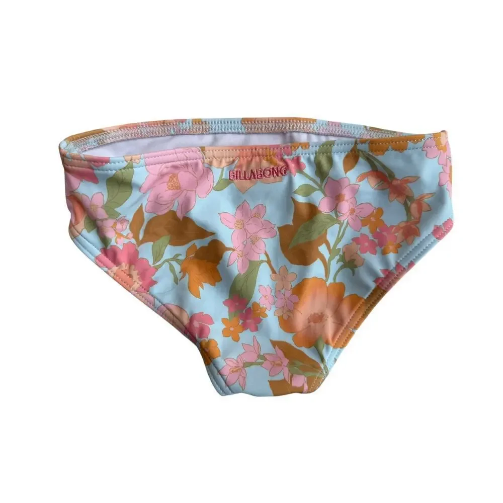 Billabong Girls Multi Blown Away Volley High Neck Swim Set Size 7